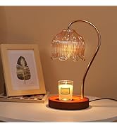 GEEZO Fragrance Candle Warmer Lamp with 2 Bulbs Electric Candle Warmer with Timer &amp; Dimmer for Ho...