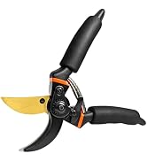 TUOLEWE 8.5 Inch Pruning Shears, Bypass Pruners with Titanium-Coated Japanese SK5 Steel Blade, He...