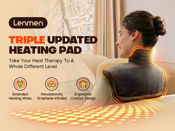 TRIPLE UPDATED HEATING PAD