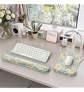 iCasso Ergonomic Mouse Pad, Keyboard Wrist Rest, Memory Foam Mousepad with Wrist Support, Easy Ty...
