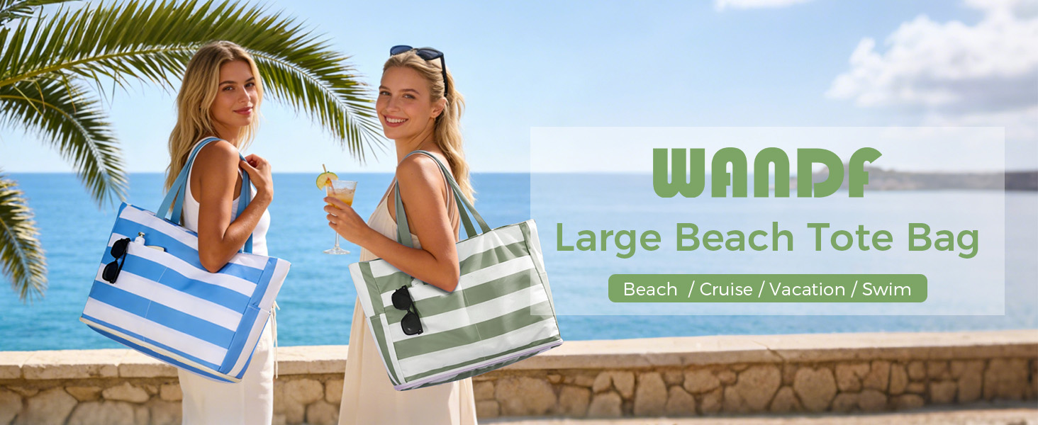 wandf large beach tote bag