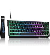 MAGIC-REFINER X68 HE Rapid Trigger Mechanical Gaming Keyboard 60% Wired with Adjustable Actuation...