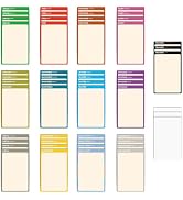 Trading Card dividers, Card Dividers for Storage Boxes, 54 Pieces