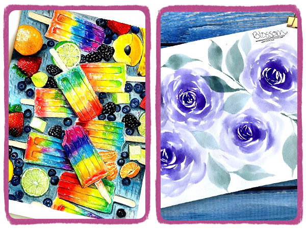 liquid watercolor paint