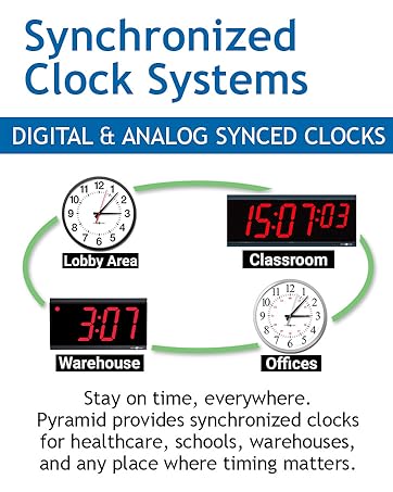 Pyarmid Synchronized Clock Systems