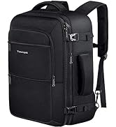 Vancropak Travel Backpack, 40L Expandable Carry On Backpack for Men, Flight Approved Water Resist...