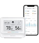 INKBIRD WiFi Thermometer Hygrometer, Temperature and Humidity Sensor with Weather Station, 8-in-1...