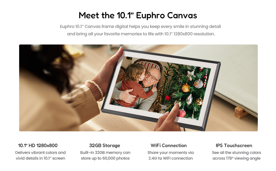 Meet the 10.1&amp;#39;&amp;#39; Euphro digital picture frame