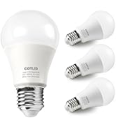 12W A19 LED Light Bulb, E26 Base, 6500K Daylight White, 1050 Lumens, Non-Dimmable, 120V High Brig...