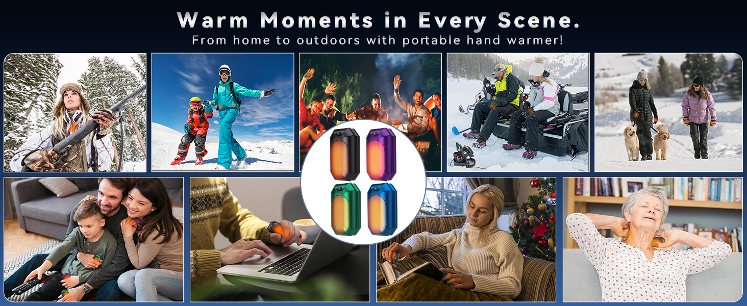 hand warmers indoors and outdoors