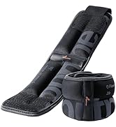 Sportneer Ankle Weights for Men Women Strength Training, 4/10 lbs Pair Leg Weights Set Comfortabl...