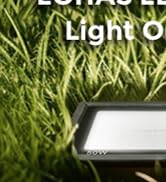 LOHAS LED Flood Light Outdoor, 50W Dusk to Dawn Plug in Outdoor Light, IP66 Waterproof Work Light...