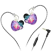 Yeabomy Wired Gaming Earbuds,QKZ AK6 PRO in Ear Monitors, Deep Bass Sound Wired Earbuds, HiFi in ...