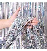 3 Pack Fringe Curtains Party Decorations,Tinsel Backdrop Curtains for Parties,Photo Booth Wedding...