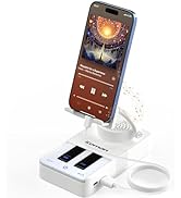 JTEMAN Cell Phone Stand with Bluetooth Speaker and Charging Stand,Piano Keys Design,Birthday Gift...