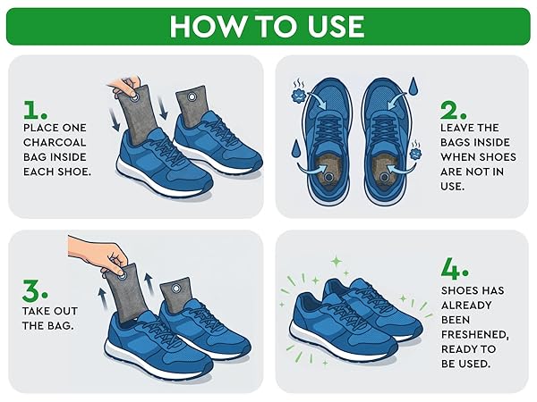 How to use charcoal bags