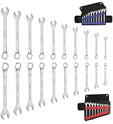 WORKPRO 20-piece Combination Wrench Set, Metric 6-18mm &amp; SAE 1/4”- 3/4”, Cr-V Steel, 12-point Wre...