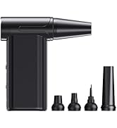 Larkeey Compressed Air Duster 130000RPM Electric Air Duster Rechargeable Cordless Air Blower Gun ...