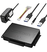 USB 3.0 to SATA IDE Adapter,Hard Drive Reader,IDE Sata to USB External Data Recovery Converter,fo...