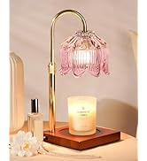 Flower Candle Warmer Lamp with Timer Dimmable, Height Adjustable Candle Lamp Warmer Unique Gifts ...