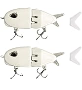 AJHMGJGO 2Pcs Mini Glide Bait for Bass Fishing,Slow Sinking Raptor Fishing Lure,Freshwater Saltwa...