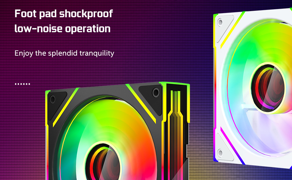 Jungle Leopard prism4 EX 120mm PC Reverse Blade ARGB Case Fan,Infinity Mirror RGB