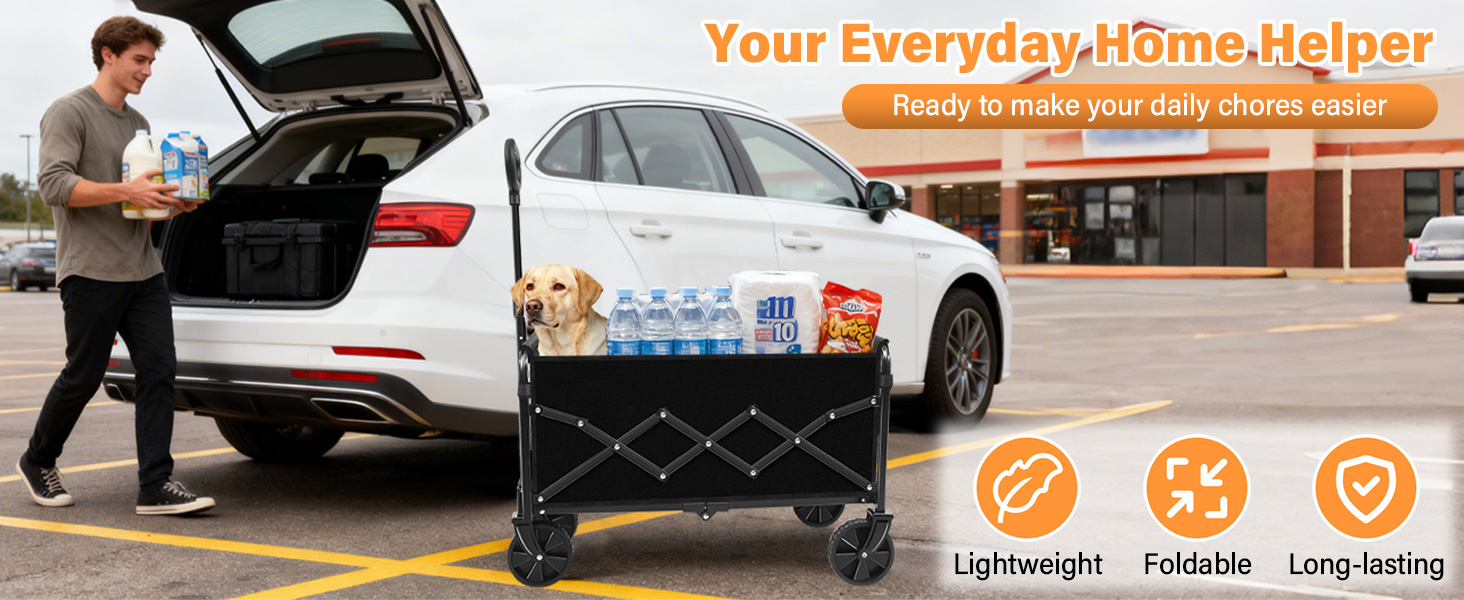 collapsible wagon portable,utility foldable wagon,outdoor wagon,family grocery wagon,apartment wagon