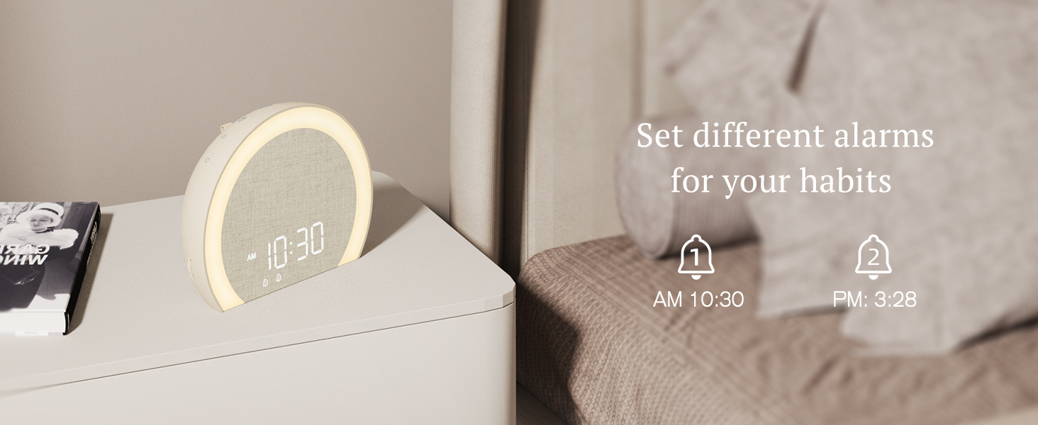 alarm clock with loud alarms