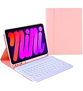 Lrufodya iPad Keyboard Case for iPad Mini 6 (8.3 inch) (2021 Release, 6th Generation) with Detach...
