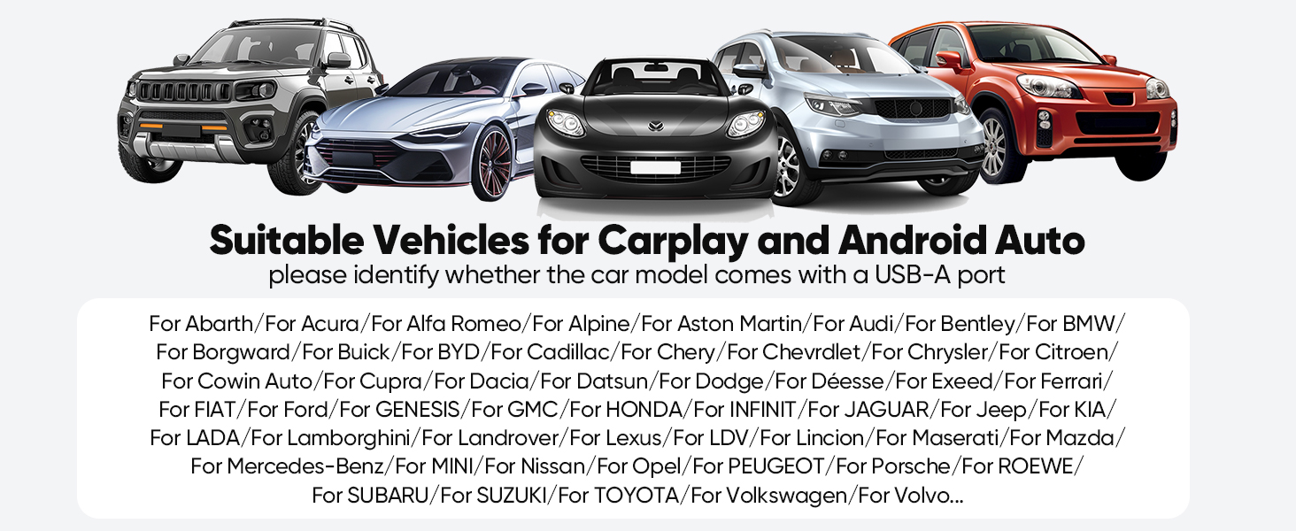 Android Auto USB Cable 3FT