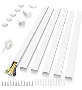 Delamu 94in Large Cable Hider, Cord Hider Cord Covers for Wire on Wall, Paintable Wire Covers Wir...