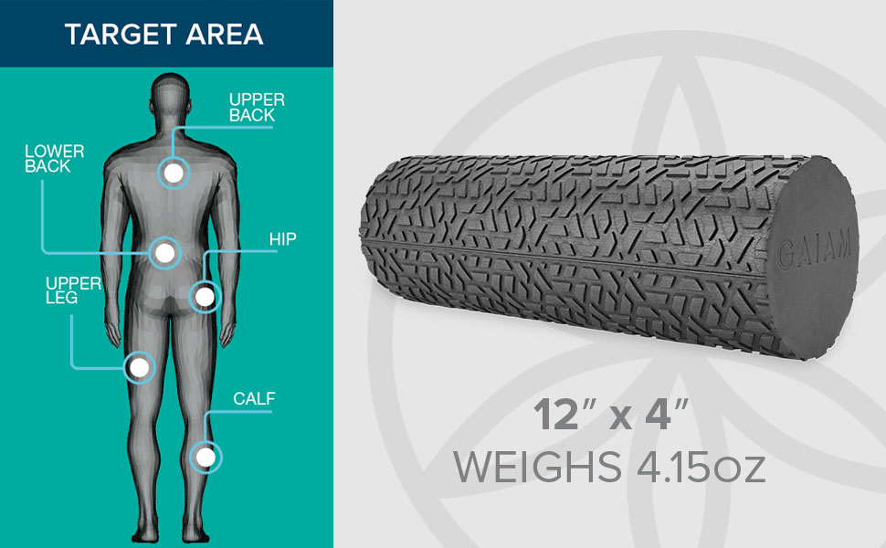 Gaiam Restore Compact Textured Foam Roller