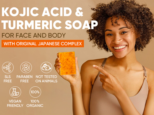 KOJIC ACID &amp; TURMERIC SOAP