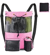 BeeGreen Gym Bags for Men Women Mesh Drawstring Backpack for Swim Sports Workout Gear Gifts for S...