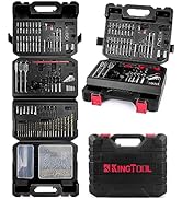 KingTool Drill Bit Set - 418 PCS Drill Bits, Drill Set &amp; Drill Bit for Wood, Metal, Masonry, Ceme...
