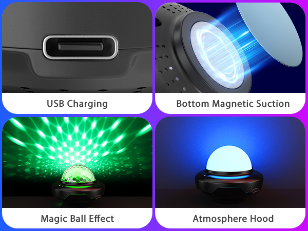 portable battery dj lights colored strobe lights no music movable lights party