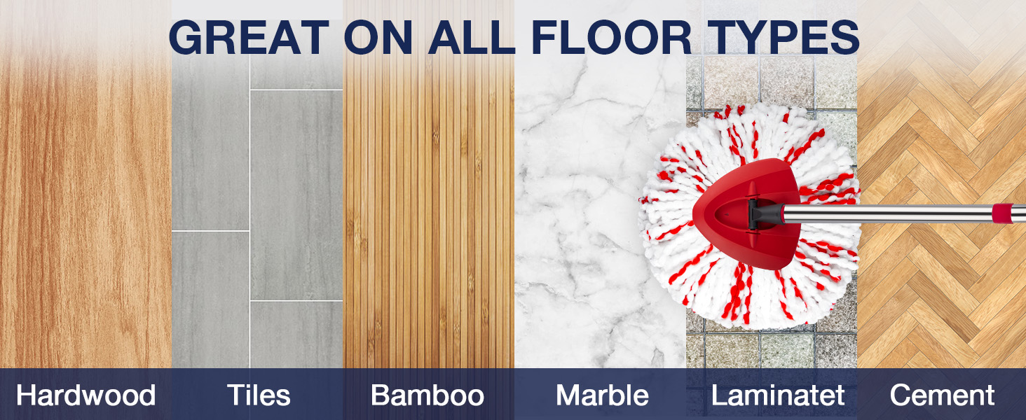 Spin mop head replacement