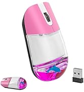 Wireless Mouse with Liquid Water Section & Floater Animal Portable Retro Silent Cute Aqua Mouse w...