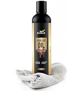 Eagle Saddle Oil (8.45oz) with Premium-Soft Cloth – Premium Saddle &amp; Tack Oil for Deep Conditioni...