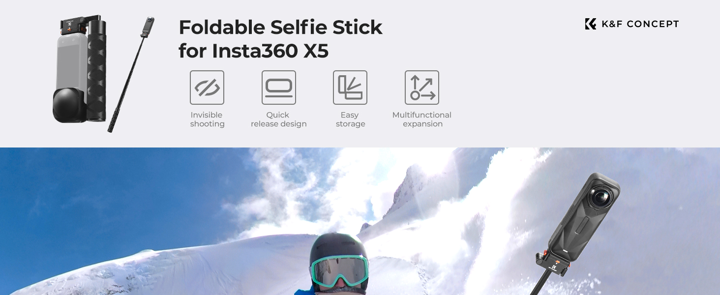 Insta360 X5 Foldable Selfie Stick