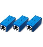 LVY RJ45 Couplers Network Cable Coupler Cat 5 Coupling Lnternet Female to Female Connector Lnline...