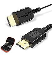 HDMI 2.1 Cable, 8K@60Hz Ultra Thin 2.5mm HDMI 8K Cord Supports 48Gbps 4K@144Hz for Xbox, PS4/5 Pr...