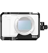 Selens Camera Cage for Sony ZV-E1 (Black with Cable Clamp) Full Camera Cage for Sony Alpha ZV-E1,...