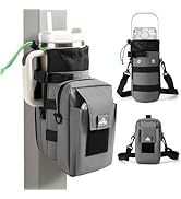 Nefeeko Magnetic Gym Bag, Water Bottle Holder with Phone Pouch, Adjustable Sling Strap, Detachabl...