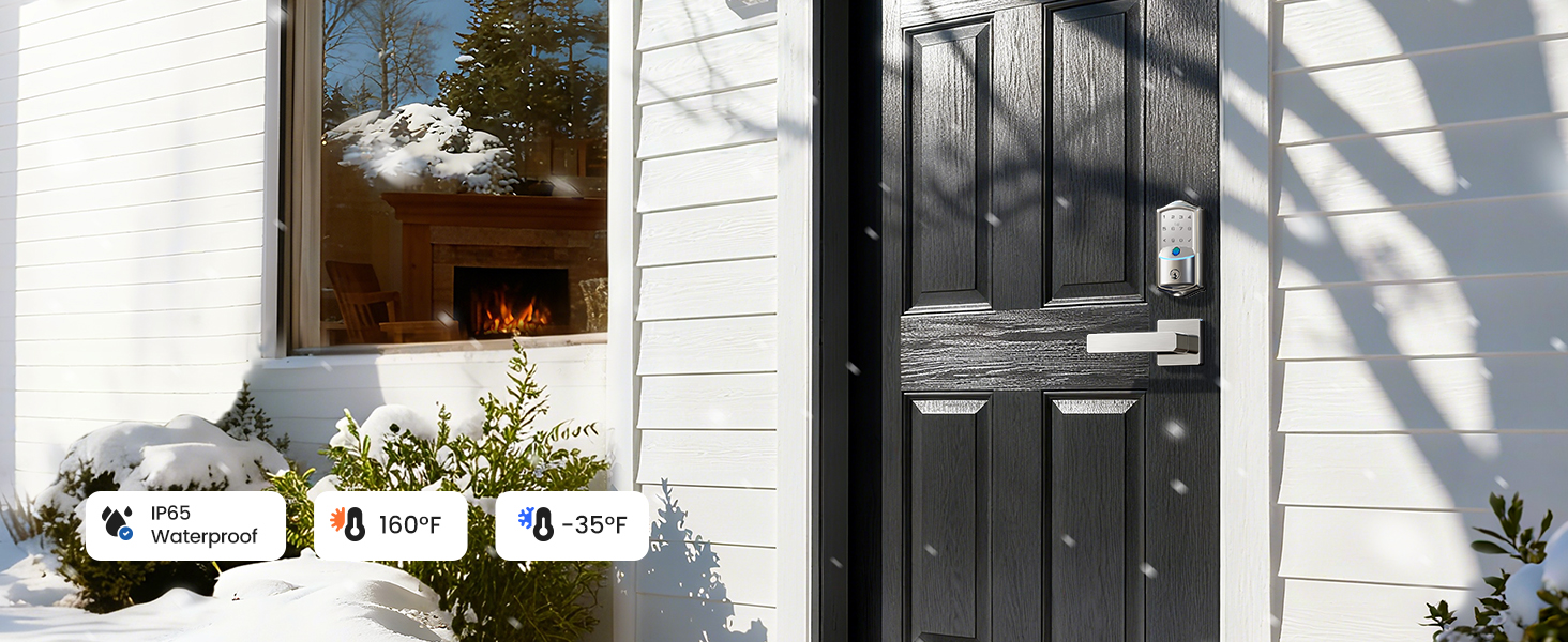 smart deadbolt lock All-Weather Resistance