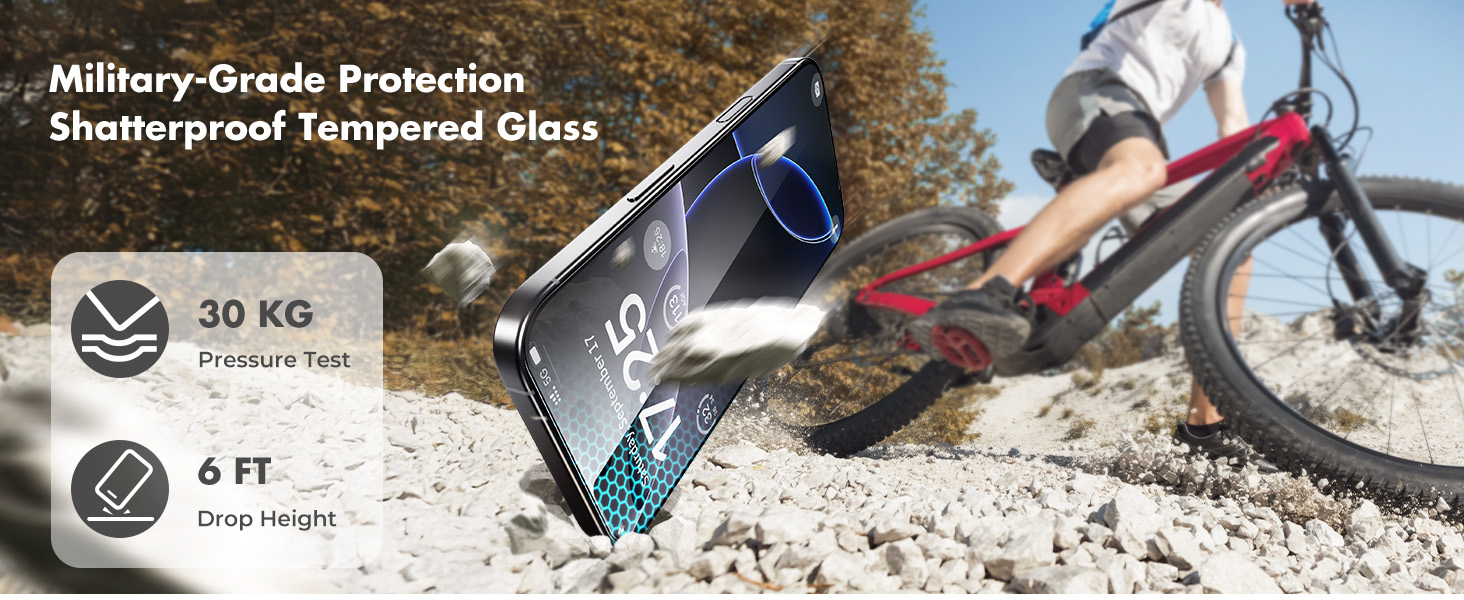 Tempered Glass Screen Protector for iPhone 16 Pro Max