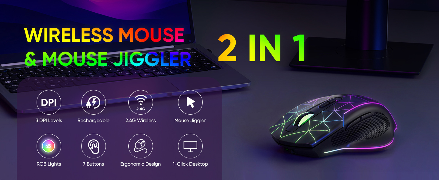 Wireless Mouse Mouse Jiggler for Laptop