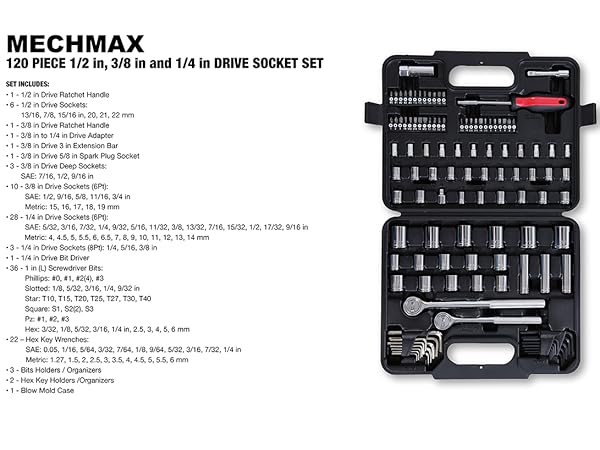 120 piece socket set