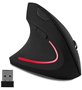 Gabongcui Left-Handed Vertical Mouse Black