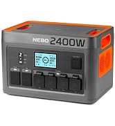 NEBO PINNACLE 2400 W Power Station | 1843.2Wh Capacity, Portable Uninterruptible Power Supply for...